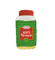 Parmesan Cheese Sticker