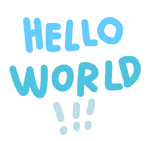 World Hello Sticker by Ai and Aiko
