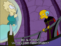 lisa simpson snake GIF