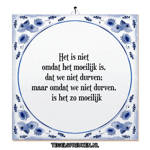 Hoop Wijsheid Sticker by Tegelspreuken.nl