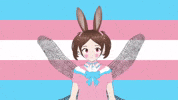 Puppy Bunny GIF