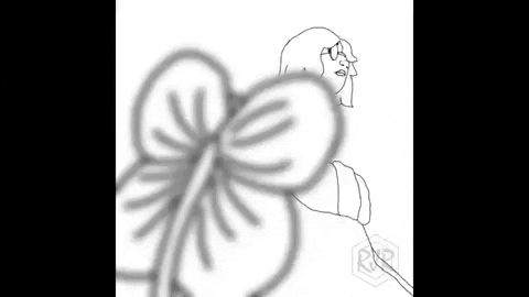 rockyjune_rose giphyupload animation girl flower GIF