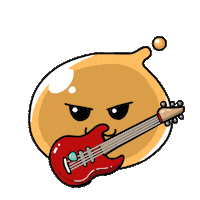 Playing Rock N Roll Sticker by Squishiverse