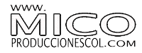 micoproduccionescol colombia empresa producciones mico Sticker