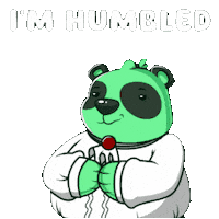 Panda Thank You Sticker by SuperVerse