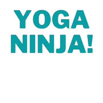 Yoga Ninja Sticker by Yogi Flight School