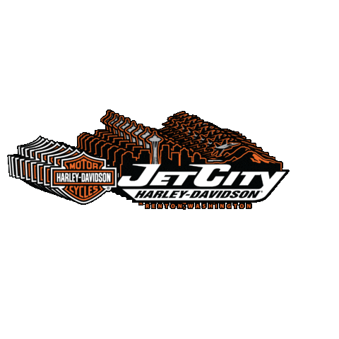Hd Seattle Sticker by Jet City Harley Davidson
