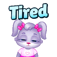 Tired Tuesday Morning Sticker by Lucas and Friends by RV AppStudios