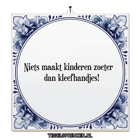 Geluk Creatief Sticker by Tegelspreuken.nl