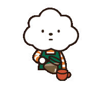 Happy Coffee Time Sticker by FLUFFY HOUSE