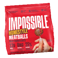 Plant Based Meatballs Sticker by Impossible Foods
