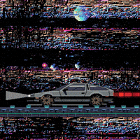 Pixel Flying GIF