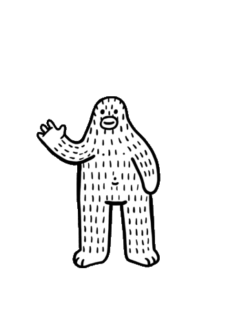 Wave Hello Sticker by Frank Ape