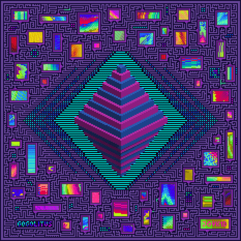 Gogolitus art pixelart glitch artist GIF