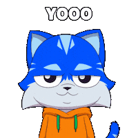 Happy Whats Up Sticker by Toshithecat