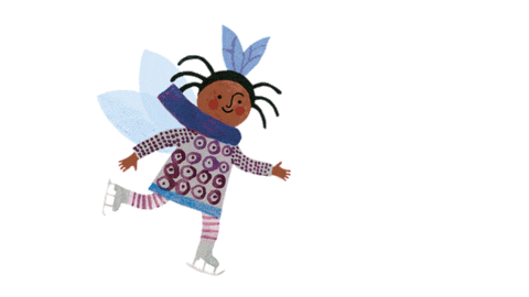 Ice Skating Sticker by Flying Eye Books