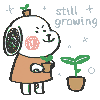 Still Growing Work In Progress Sticker by Simian Reflux