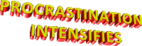 Sign Procrastination Sticker by AnimatedText