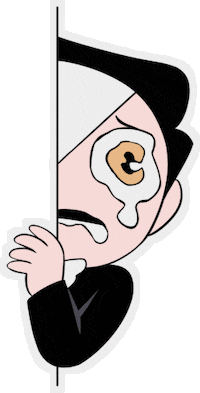 Phantom Of The Opera Crying Sticker by Royalavera