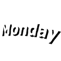 Monday Weekday Sticker by Sognando Casa