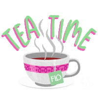 Tea Time Flo Sticker by Pátio Milano