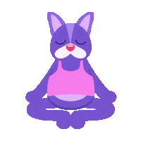 Dog Meditation Sticker by SVGator