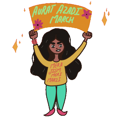 MashaalSajid power feminism freedom equality Sticker