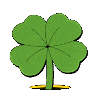 St Patricks Day Flower Sticker by Curtains Cool