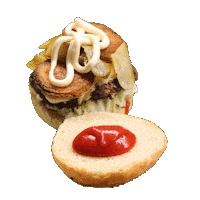 Burger Cooking Sticker by HECKLEIN