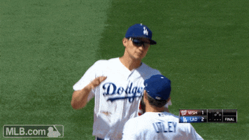high five corey seager GIF by MLB