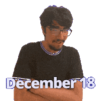December Dec 18 Sticker