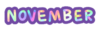November Month Sticker by chasamary