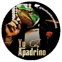 The Godfather Don Corleone Sticker by Ranita de Darwin ONG