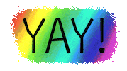 Yay Sticker by Mota Italic