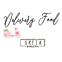 gretabanqueteria delivery moto greta quedateencasa Sticker