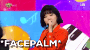 k-pop facepalm GIF