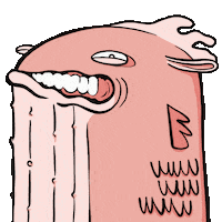 juliette_bubble scared fish cold wind Sticker