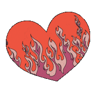 Heart Flames Sticker by Benefit Cosmetics