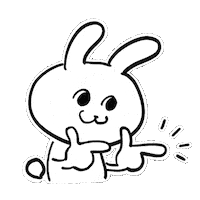 Luna うさぎ Sticker