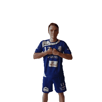 HandbalclubIzegem giphyupload handball bluewhitedynamite handbalclubizegem Sticker