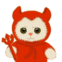 Little Devil Halloween Sticker