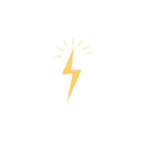 Lightning Bolt Art Sticker