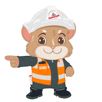 terrastiefbaugroup hamster zeigen terry bau Sticker