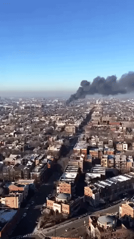 Smoke Billows into Chicago Sky After Hazardous-Material Fire