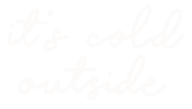 Its Cold Outside Christmas Sticker by Nora Fikse