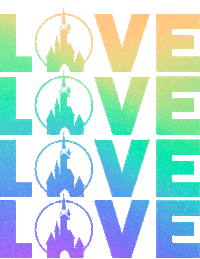 Rainbow Love Sticker by Disneyland Paris