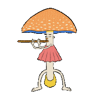 tobyhawksley mushroom mushrooms flute orchestra Sticker