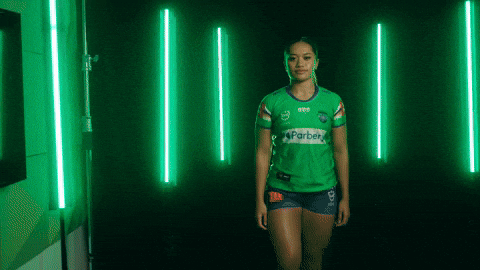 Rugby League Try Celebration GIF by Canberra Raiders