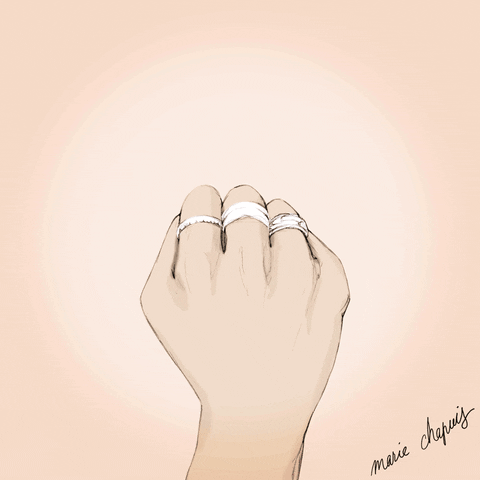 Illustration Middle Finger GIF by Marie Chapuis