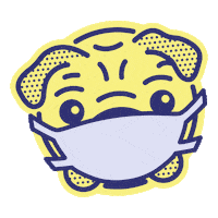 Logo Pug Sticker by Record Union